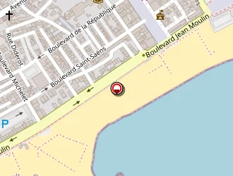 Carte de Hôtel Le Bellevue à Valras-plage