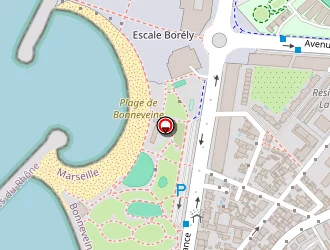 Carte de Studio De La Plage à Marseille