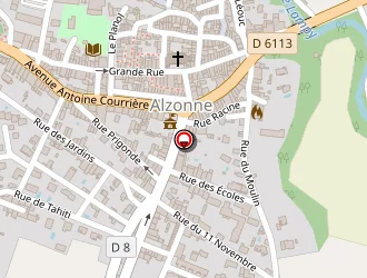 Carte de Avec à Alzonne