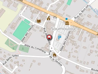 Carte de Bouly à Soumoulou