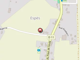 Carte de Maison Etchegochoki à Espès-undurein