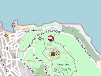 Carte de The Strand à Saint-tropez