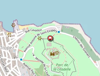 Carte de La Citadelle à Saint-tropez