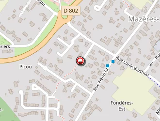 Carte de Mousques Monique à Mazères-lezons