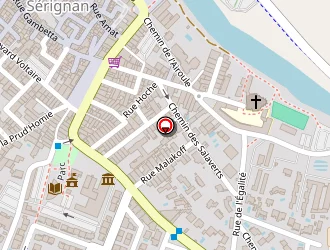 Carte de Mégnint Matériaux à Sérignan