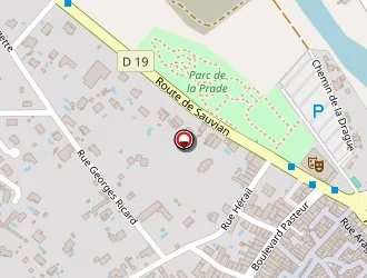 Carte de Lanet Robert à Sérignan