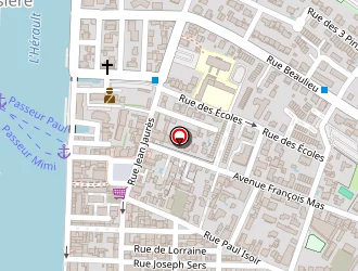 Carte de Immolympic à Agde