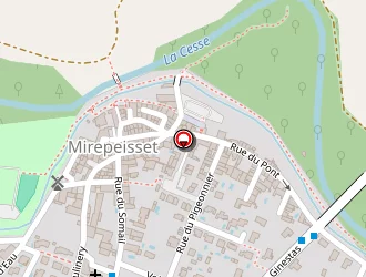 Carte de Pontis Bernard à Mirepeisset