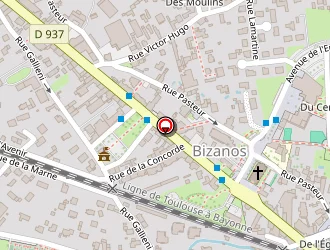 Carte de Célio France à Pau