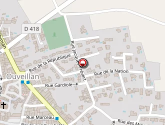 Carte de La Poste à Ouveillan