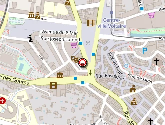 Carte de Rigaud Guitars à Aubagne