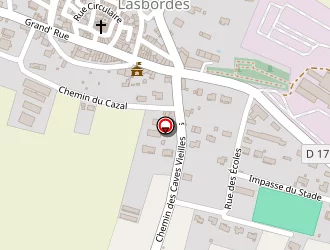 Carte de Stade Denis Perrutel - Lasbordes à Lasbordes