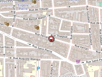 Carte de Font Serge à Marseille