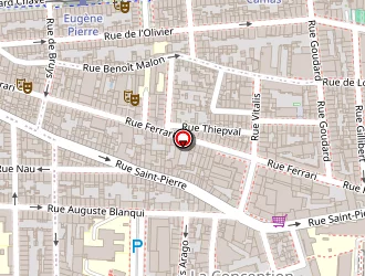 Carte de Esthetique Coiffure à Marseille