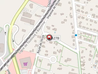 Carte de Lourde à Carbonne