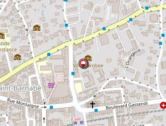 Carte de Xiième Avenue à Marseille