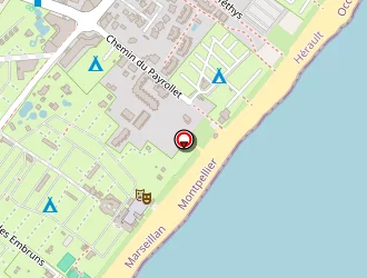 Carte de Camping Beauséjour à Marseillan plage