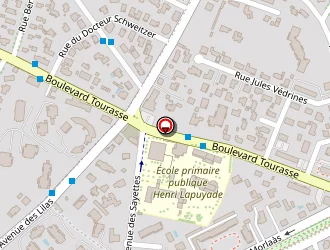 Carte de Les Charmilles à Pau