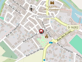 Carte de Le Colombiers à Colombiers