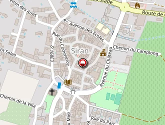 Carte de Cavadan à Siran