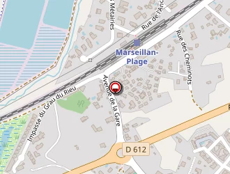 Carte de Ranch La Carmargue à Marseillan plage