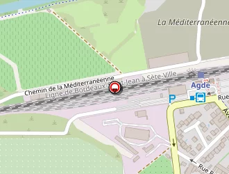 Carte de Gare Sncf Agde à Agde