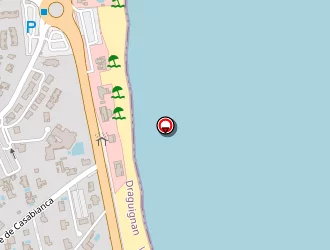 Carte de Hôtel La Plage à Sainte-maxime