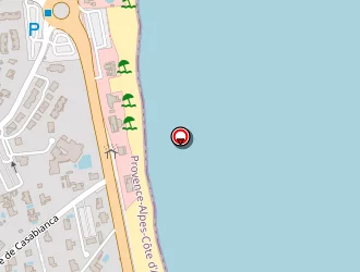 Carte de Mario Plage à Sainte-maxime