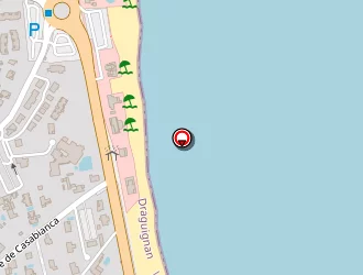 Carte de Prao Plage à Sainte-maxime