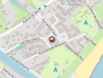 Carte de Camping Robinson à Marseillan plage