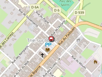 Carte de Castaing (ste Des Ets) à Trie-sur-baïse