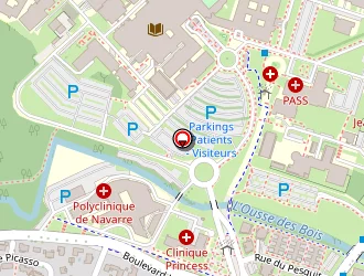 Carte de Clinique Princess à Pau