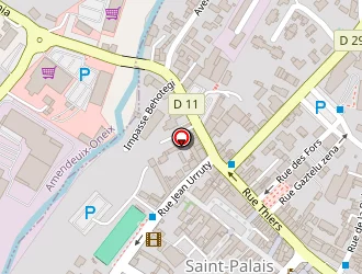 Carte de Fronton Rebot à Saint-palais