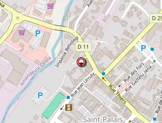 Carte de Alegera à Saint-palais