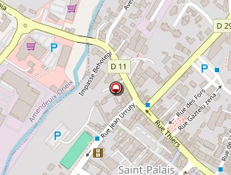 Carte de Comptadour à Saint-palais