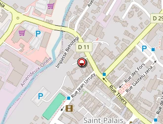 Carte de Tanocuir à Saint-palais