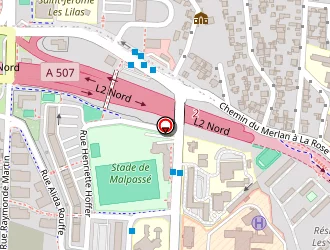 Carte de Stade Malpasse à Marseille