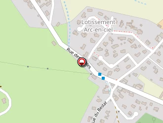 Carte de Loustaunau Thierry à Arbus