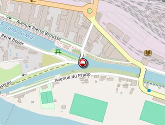 Carte de Stade Sauclières à Béziers