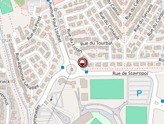 Carte de Stade De La Méditerranée à Béziers