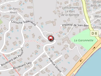 Carte de Le Manoir à Sainte-maxime