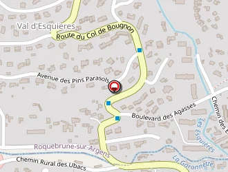 Carte de Thino à Sainte-maxime