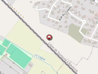 Carte de Stade à Poey-de-lescar