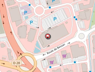 Carte de Central Park Auto à Béziers