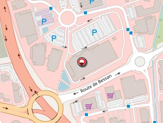 Carte de Décathlon à Béziers