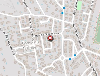 Carte de Escudie Daniel à Béziers