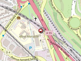 Carte de Les Jardins Bleus à Marseille