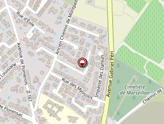 Carte de Les Deux Delices à Marseillan