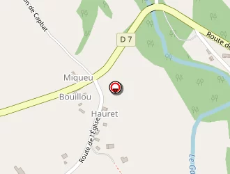 Carte de Bouillou (entrep) à Gabaston