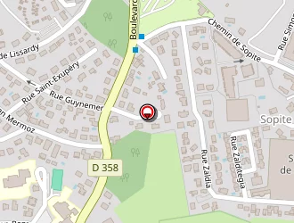 Carte de Stade De Sopite à Hendaye